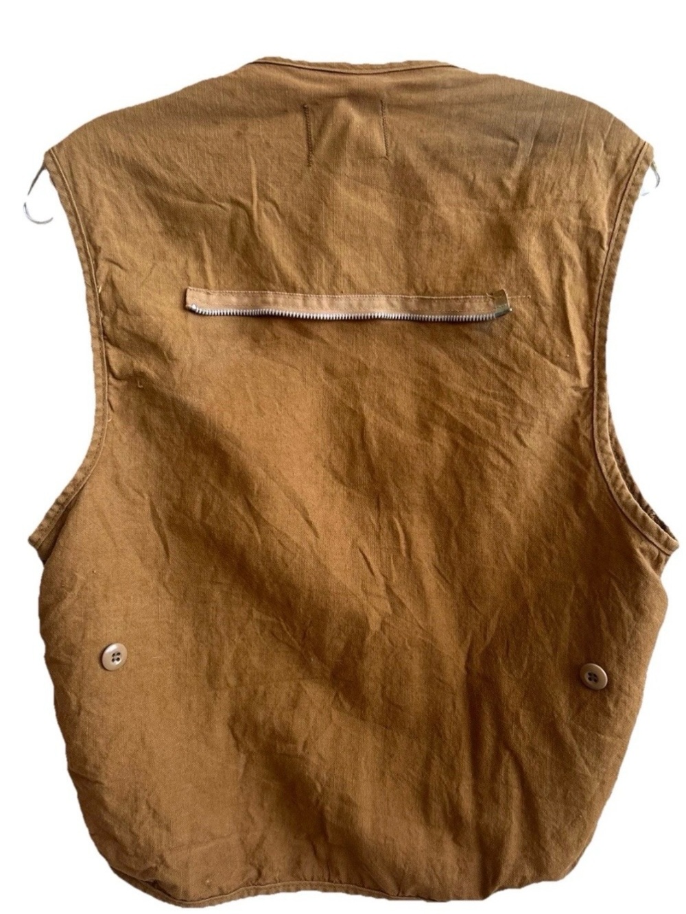 Vintage SAFTBAK Canvas Hunting Vest Game Utility Workwear Made USA - Picture 2 of 8